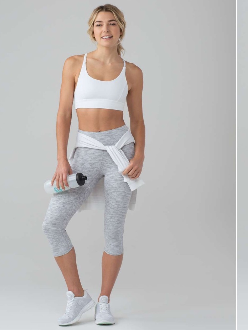 Lululemon Train Times Crop 17” in We are from Space Ice Grey size 6